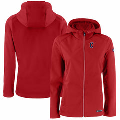 Cleveland Guardians Cutter & Buck Women's Evoke Eco Softshell Recycled Full-Zip Jacket | MLB Outlet