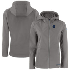 Detroit Tigers Cutter & Buck Women's Evoke Eco Softshell Recycled Full-Zip Jacket | MLB New