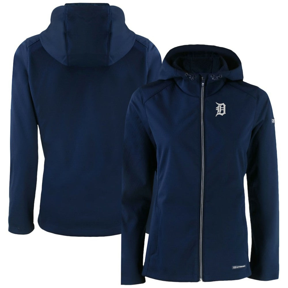Detroit Tigers Cutter & Buck Women's Evoke Eco Softshell Recycled Full-Zip Jacket | MLB Shop