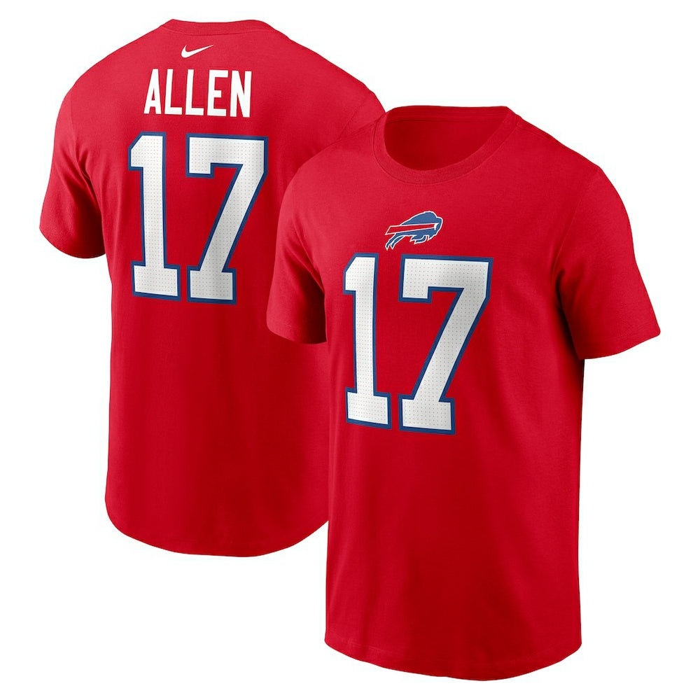Buffalo Bills Nike Josh Allen Player Name & Number T-Shirt
