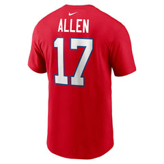 Buffalo Bills Nike Josh Allen Player Name & Number T-Shirt