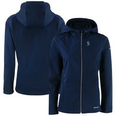 Seattle Mariners Cutter & Buck Women's Evoke Eco Softshell Recycled Full-Zip Jacket | MLB Outlet