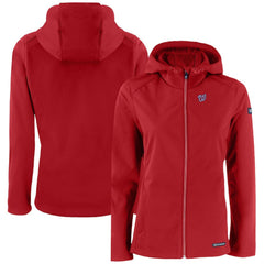 Washington Nationals Cutter & Buck Women's Evoke Eco Softshell Recycled Full-Zip Jacket | MLB Discount