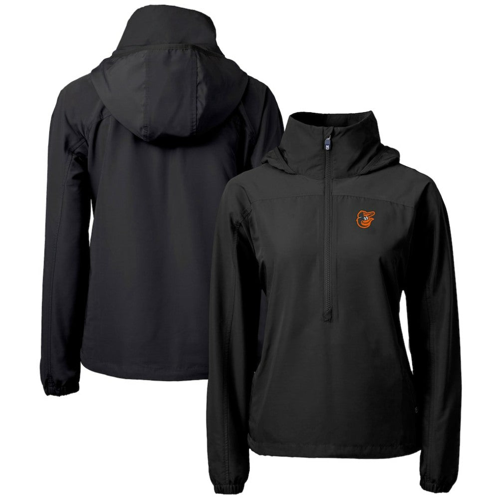 Baltimore Orioles Cutter & Buck Women's Charter Eco Recycled Half-Zip Anorak Jacket | MLB On Sale