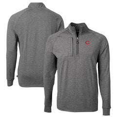 Cincinnati Reds Cutter & Buck Big & Tall Adapt Eco Knit Stretch Recycled Quarter-Zip Pullover Top | MLB Sale