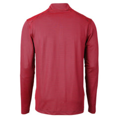 St. Louis Cardinals Cutter & Buck Virtue Eco Pique Micro Stripe Big & Tall Recycled Quarter-Zip Pullover Top | MLB Shop