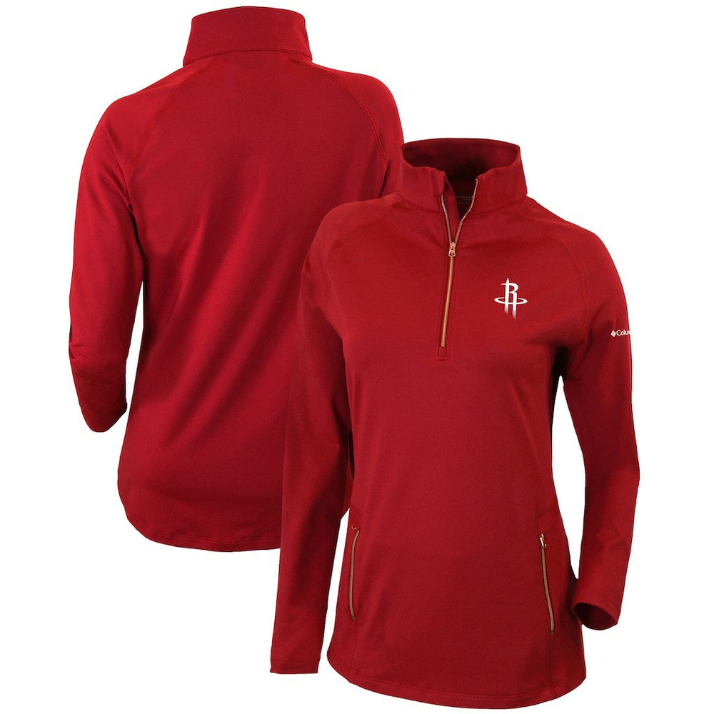 Houston Rockets Women's Omni-Wick Outward Nine Quarter-Zip Pullover Top sale Online