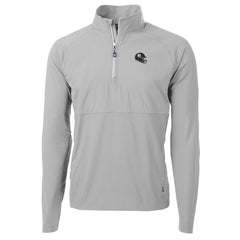 Pittsburgh Steelers Cutter & Buck Helmet Adapt Eco Knit Hybrid Recycled Quarter-Zip Pullover Top