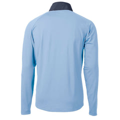 Los Angeles Chargers Cutter & Buck Helmet Adapt Eco Knit Hybrid Recycled Quarter-Zip Pullover Top