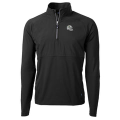 Miami Dolphins Cutter & Buck Helmet Adapt Eco Knit Hybrid Recycled Quarter-Zip Pullover Top