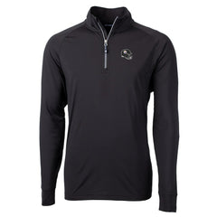 Pittsburgh Steelers Cutter & Buck Helmet Adapt Eco Knit Stretch Recycled Quarter-Zip Pullover Top