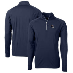 Chicago Bears Cutter & Buck Helmet Adapt Eco Knit Stretch Recycled Quarter-Zip Pullover Top