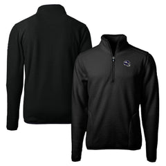 Minnesota Vikings Cutter & Buck Helmet Cascade Eco Sherpa Fleece Quarter-Zip Pullover Jacket