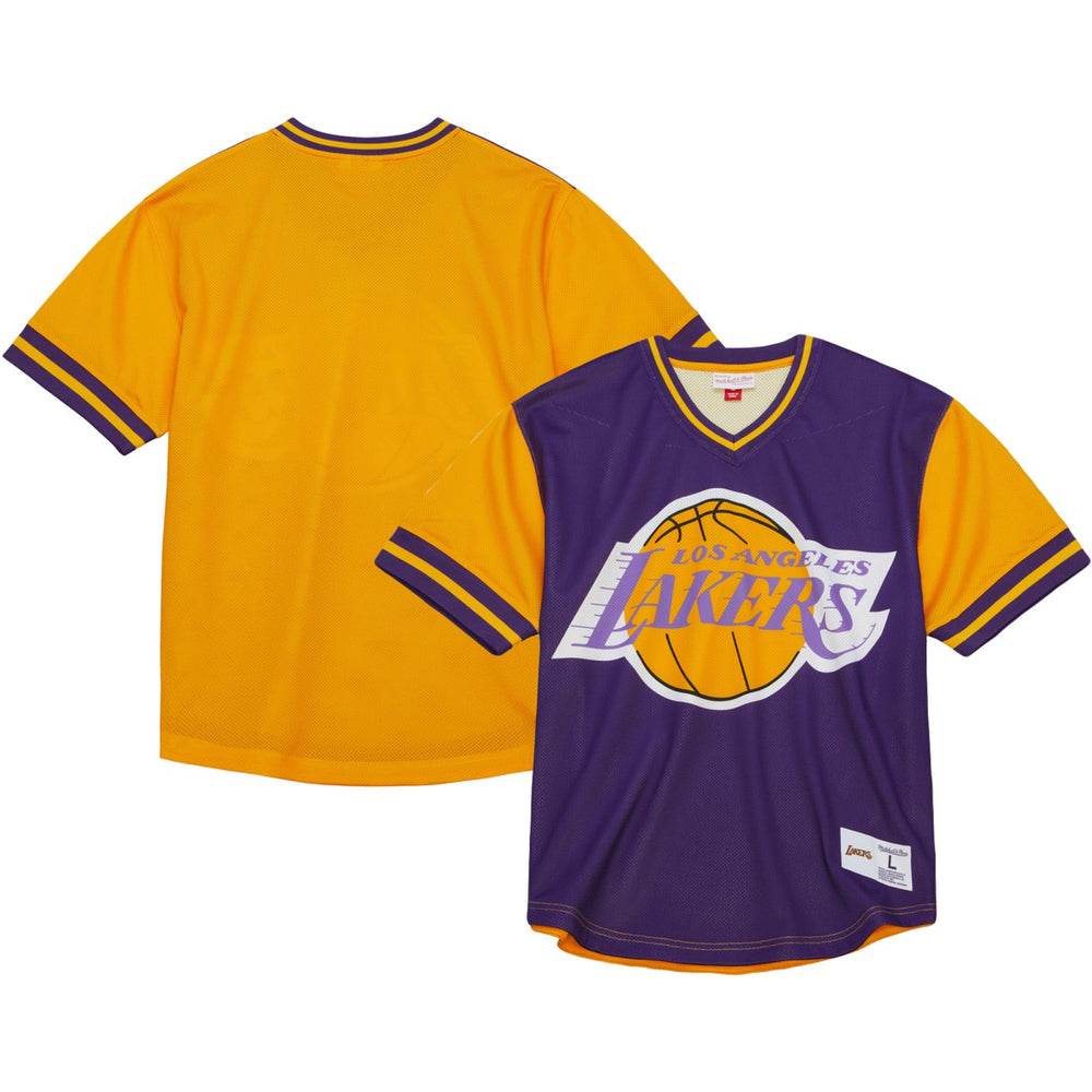 Los Angeles Lakers Jumbotron 3.0 Mesh V-Neck T-Shirt On Sale