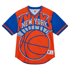 New York Knicks Jumbotron 3.0 Mesh V-Neck T-Shirt Discount