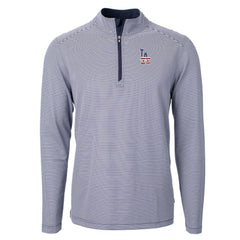Los Angeles Dodgers Cutter & Buck Americana Logo Big & Tall Virtue Eco Pique Recycled Quarter-Zip Pullover Top | MLB Shop