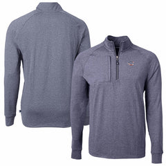Cincinnati Reds Cutter & Buck Americana Logo Big & Tall Adapt Eco Knit Stretch Recycled Quarter-Zip Pullover Top | MLB New