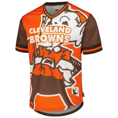 Cleveland Browns Mitchell & Ness Jumbotron 3.0 Mesh V-Neck T-Shirt