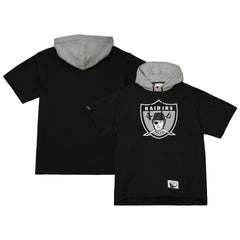 Las Vegas Raiders Mitchell & Ness Postgame Short Sleeve Hoodie