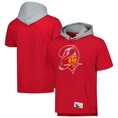 Tampa Bay Buccaneers Mitchell & Ness Postgame Short Sleeve Hoodie