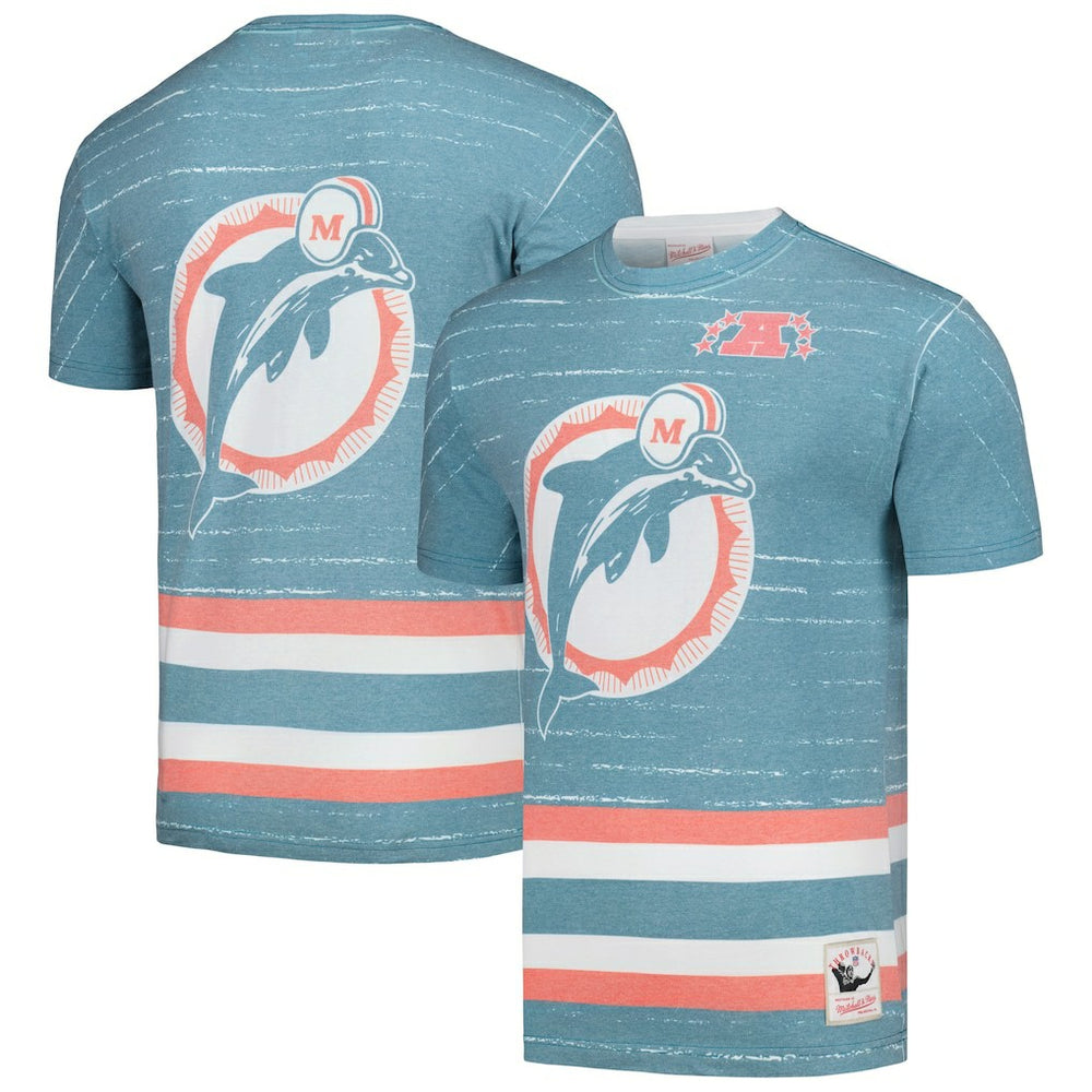 Miami Dolphins Mitchell & Ness Jumbotron 3.0 T-Shirt