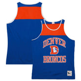 Denver Broncos Mitchell & Ness Gridiron Classics Heritage Colorblock Tank Top