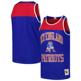 New England Patriots Mitchell & Ness Heritage Colorblock Tank Top