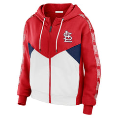 St. Louis Cardinals WEAR by Erin Andrews Women's Color Block Full-Zip Hoodie | MLB Online
