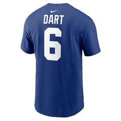 New York Giants Nike Jaxson Dart Name & Number T-Shirt