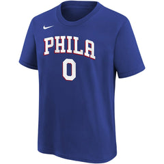 Tyrese Maxey Philadelphia 76ers Youth Icon Name & Number T-Shirt Online