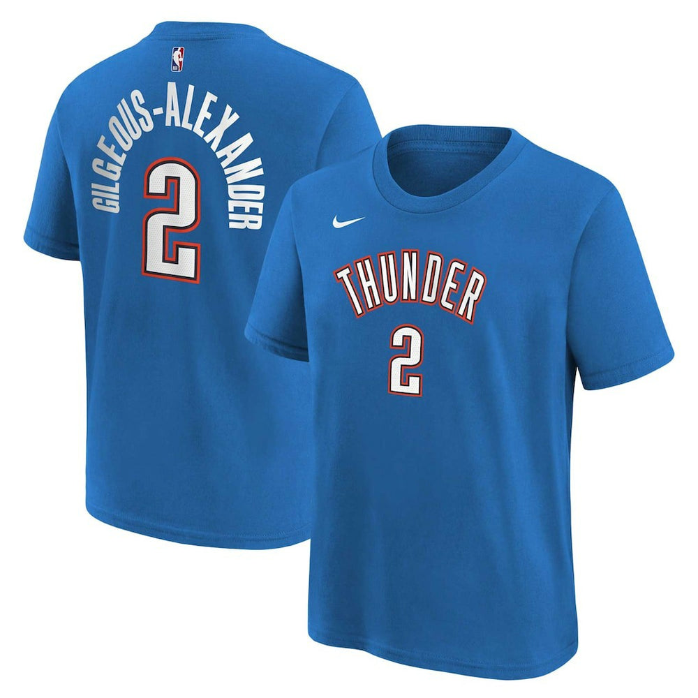 Shai Gilgeous-Alexander Oklahoma City Thunder Youth Icon Name & Number T-Shirt New