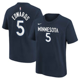 Anthony Edwards Minnesota Timberwolves Youth Icon Name & Number T-Shirt Discount