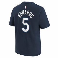 Anthony Edwards Minnesota Timberwolves Youth Icon Name & Number T-Shirt Discount