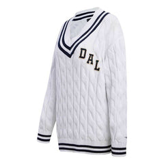 Dallas Cowboys Pro Standard Women's Prep V-Neck Pullover Sweater