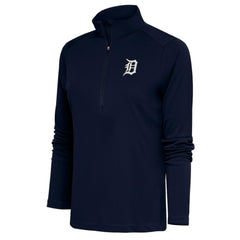 Detroit Tigers Antigua Women's Brushed Metallic Tribute Half-Zip Pullover Top | MLB For sale