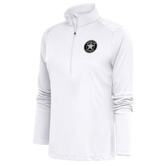 Houston Astros Antigua Women's Brushed Metallic Tribute Half-Zip Pullover Top | MLB Sale