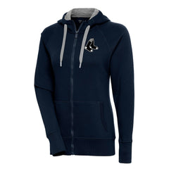 Boston Red Sox Antigua Women's Brushed Metallic Victory Full-Zip Hoodie | MLB Outlet