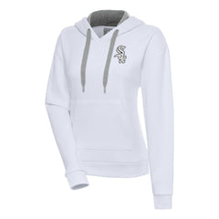 Chicago White Sox Antigua Women's Brushed Metallic Victory Pullover Hoodie | MLB On Sale