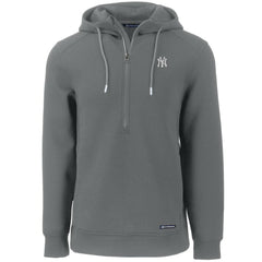 New York Yankees Cutter & Buck Roam Eco Half-Zip Recycled Pullover Hoodie | MLB On Sale