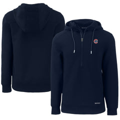 Chicago Cubs Cutter & Buck Roam Eco Half-Zip Recycled Pullover Hoodie | MLB Sale