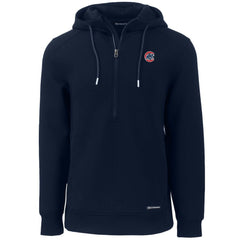Chicago Cubs Cutter & Buck Roam Eco Half-Zip Recycled Pullover Hoodie | MLB Sale