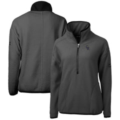 Colorado Rockies Cutter & Buck Women's Roam Cascade Eco Sherpa Fleece Half-Zip Pullover Jacket | MLB US