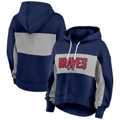 Atlanta Braves Profile Women's Plus Size Pullover Hoodie | MLB Outlet