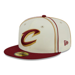 Cleveland Cavaliers Piping 2-Tone 59FIFTY Fitted Hat sale Discount