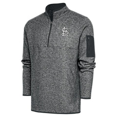 St. Louis Cardinals Antigua Metallic Big & Tall Quarter-Zip Jacket | MLB Outlet