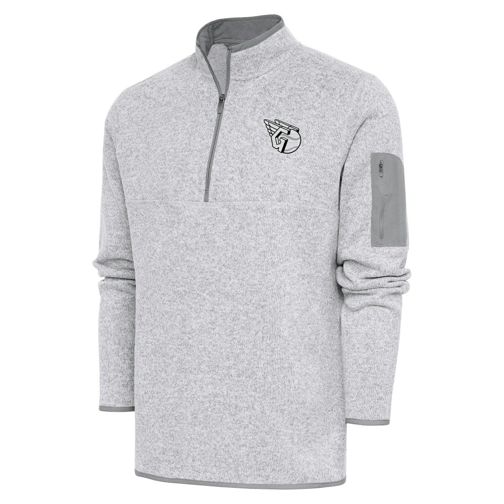 Cleveland Guardians Antigua Metallic Fortune Quarter-Zip Pullover Jacket | MLB New