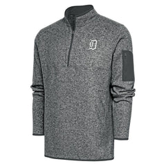 Detroit Tigers Antigua Metallic Fortune Quarter-Zip Pullover Jacket | MLB Near me