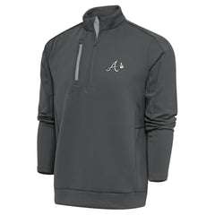Atlanta Braves Antigua Metallic Generation Quarter-Zip Pullover Top | MLB Near me