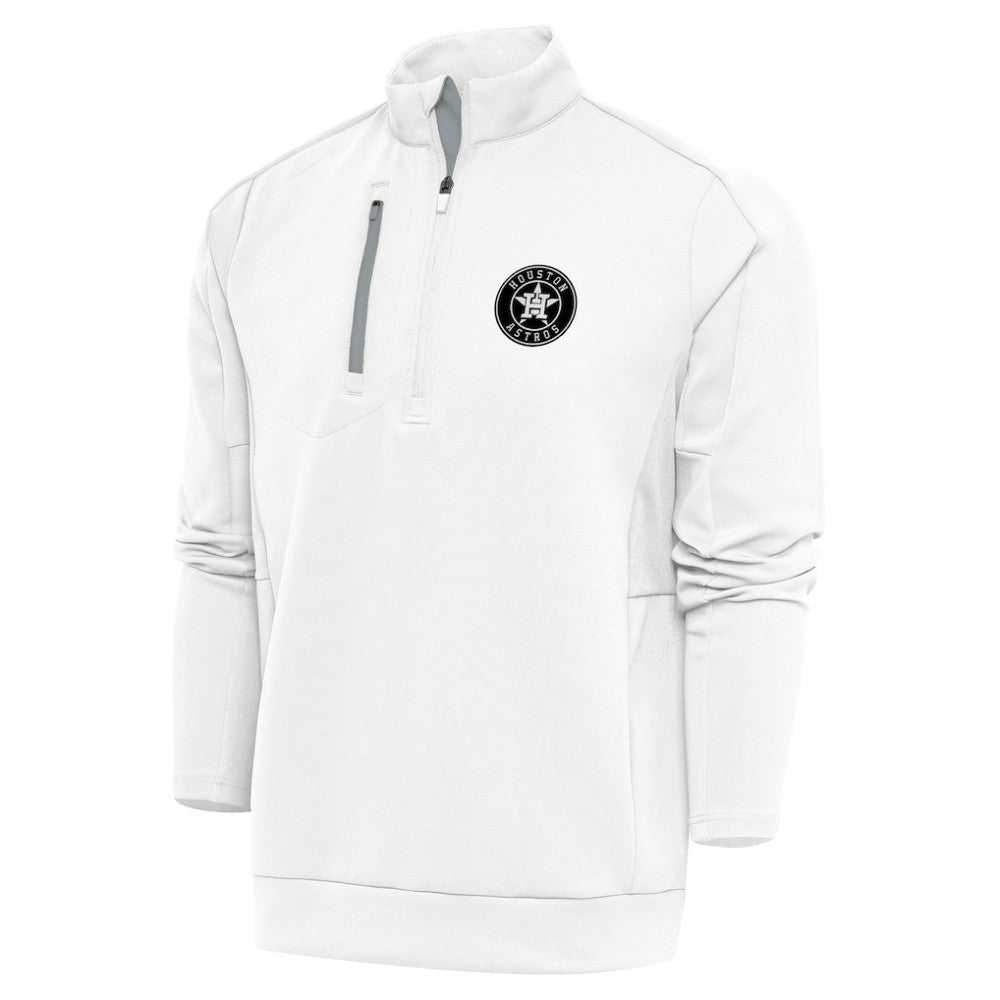 Houston Astros Antigua Metallic Generation Quarter-Zip Pullover Top | MLB For sale