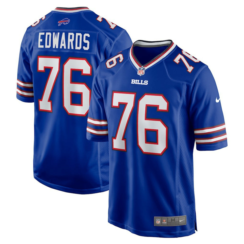 David Edwards Buffalo Bills Game Jersey - Royal